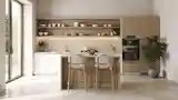 Japandi Kitchen with Soft Glow