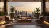 Terrasa Glamour z Ogieńkiem