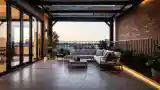 Spacious Industrial Terrace Lounge