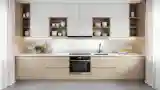 Modern Kitchen with Warm Light