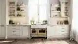 Kuchnia elegancji z marmurowym blatem