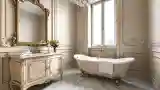 Łagodna łazienka w stylu francuskim