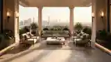 Classical Terrace with Columns
