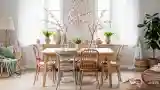 Bohemian Dining Room with Luxe Textures