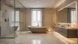 White Marble and Gold Accents