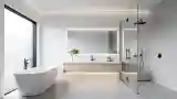 Minimalisticzna łazienka w stylu skandynawskim