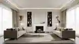 Elegant Living Room with Fireplace