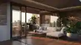 Terrasa z betonem i cegłą