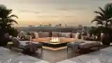Glamour Terrace with Fire Pit