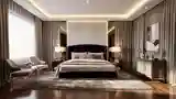 Glamorous Bedroom with Velvet Bed