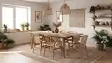 Elegancka Jadalnia W Stylu Boho