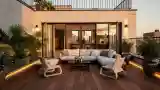 Terrasa Loft z Betonem i Drewnem