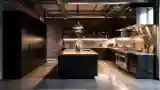 Industrial Kitchen with Concrete & Steel