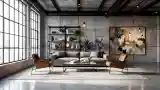 Industrial Living Room Elegance