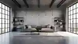 Industrial Loft z Betonem i Drewnem