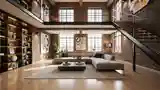 Łazienka Loft z Cegłą i Drewnem