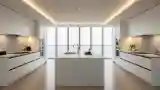 Modern Kitchen with Marble Island