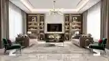 Elegancki Salon z Marmurem