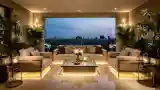Luxury Lounge with City View