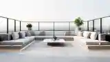 Visual Terrace with Marble