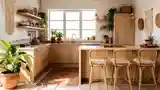 Bohemian Kitchen with Natural Textures