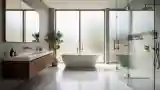 Minimalist Bathroom with Gold Accents