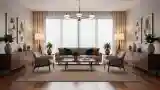Warmth in Mid-Century Modern Living Room