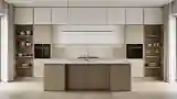 Minimalist Kitchen with Wood Accents
