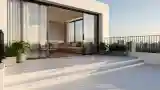 Minimalist Terrace with Concrete Steps