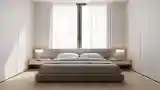 Serene Minimalist Bedroom in Grays