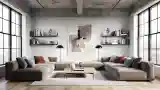 Concrete and Wood Living Space
