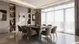 Elegant Dining Room with Marble
