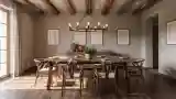 Elegancka Sala Stolowa w Stylu Rustykalnym