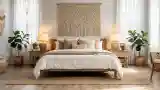 Bohemian Bedroom with Wood Accents