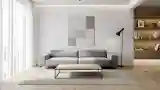 Minimalist Living Room with Wood Accents