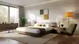 Sufitowe światła w eleganckim sypialni