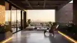 Balkon z widokiem na miasto
