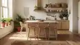 Kuchnia Boho z Włosami Rattan