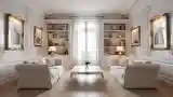 Marble & Wood Salon with Light