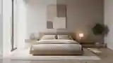 Japandi Bedroom with Wooden Essence