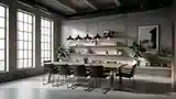 High-End Industrial Dining Room