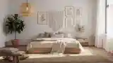 Bohemian Bedroom with Bamboo and Wood