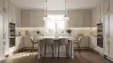 Kuchnia Elegancka z Marmurowym Blatem