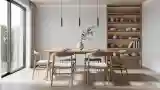 Elegancka Jadalnia z Drewnem