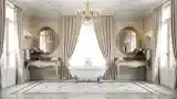 Classical Bathroom with Marble Floor