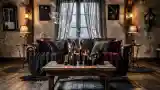Rustic Lounge with Leather and Wood