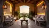 Elegant Outdoor Lounge Nook