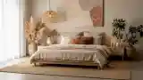 Wysokiej klasy sypialnia boho