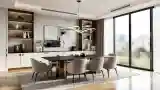 Minimalist Dining with Luxe Elegance