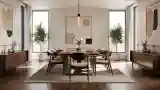 Luxury Dining Room with Warm Wood